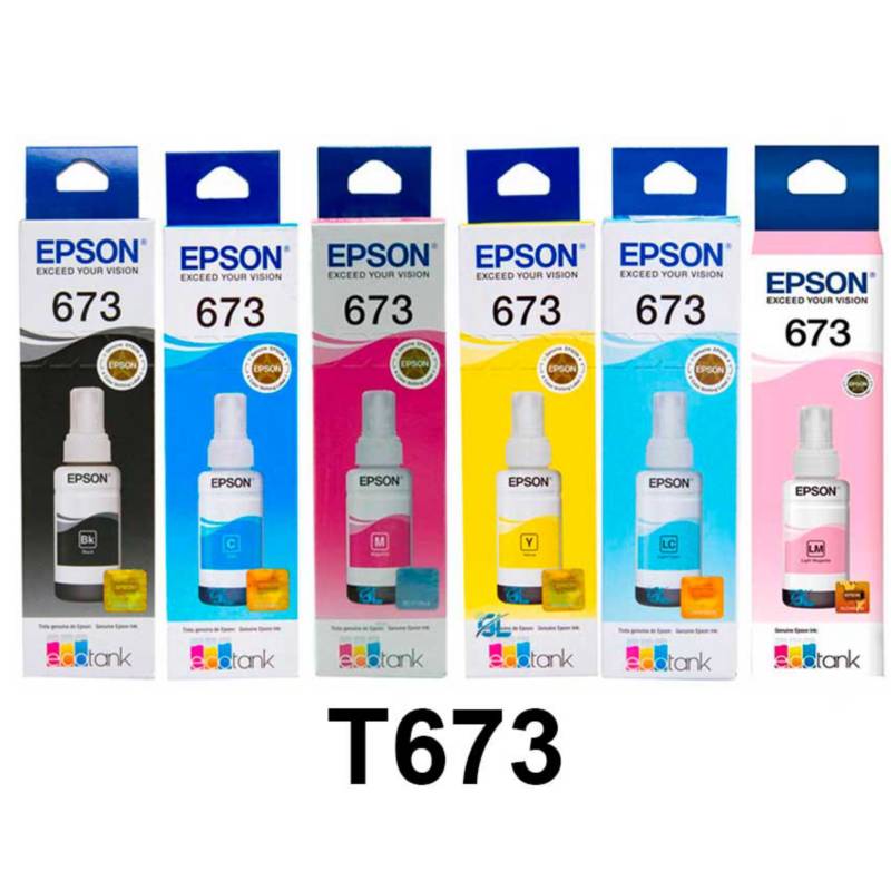 Tinta Epson 673 originales - Corporación Hightechnology