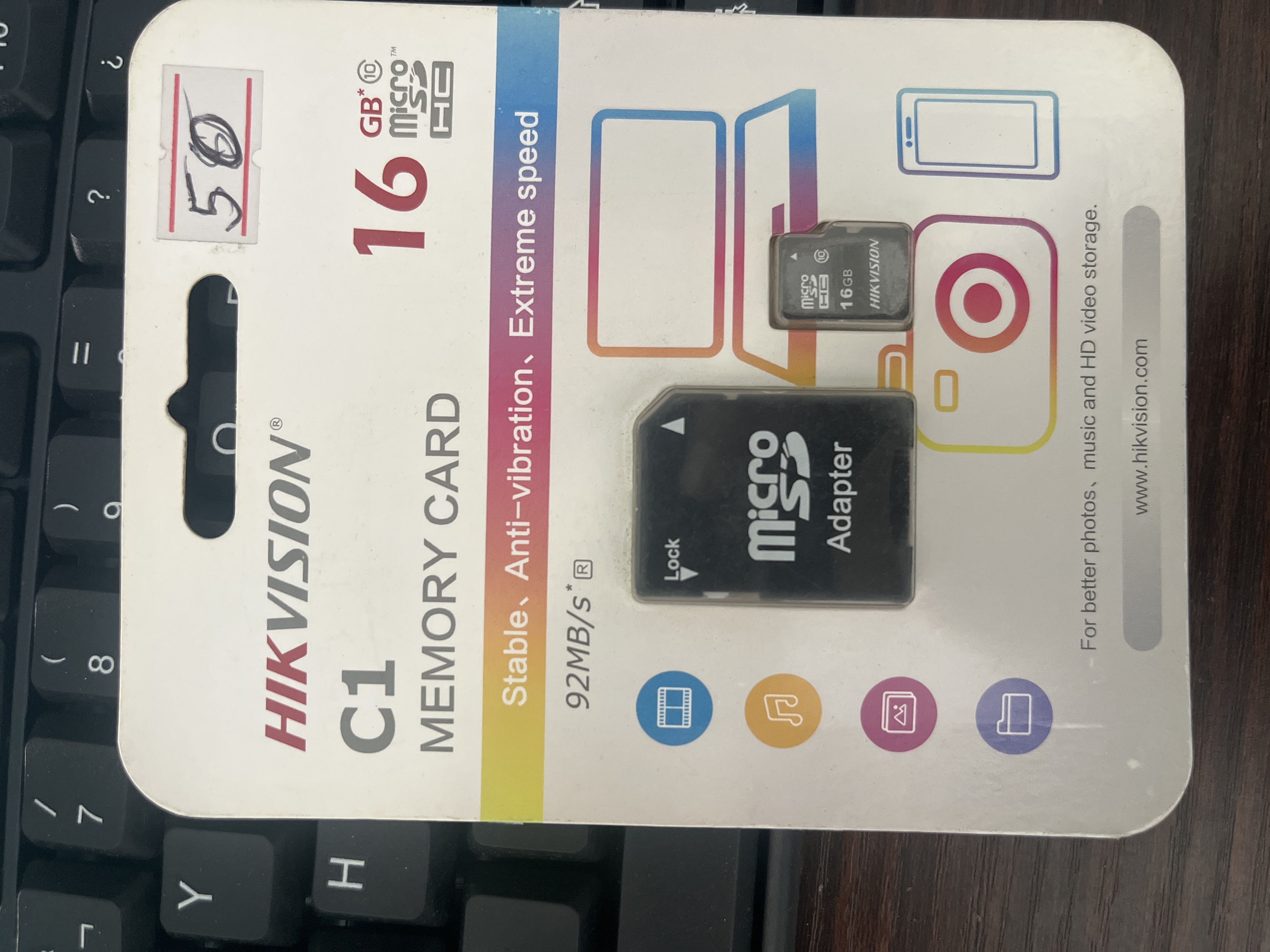 Micro SD HikVision 16 GB - Comercial Gualán