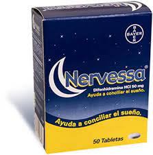 NERVESSA (difenhidramina hci 50mg) *tabletas  - FARMACIA NUEVO MILENIO