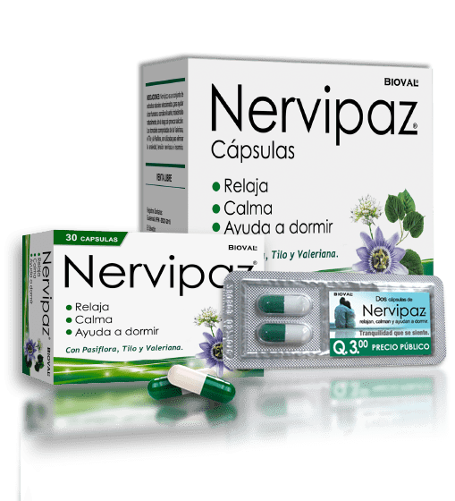 NERVIPAZ (con pasiflora, tilo y valeriana) *capsulas  - FARMACIA NUEVO MILENIO