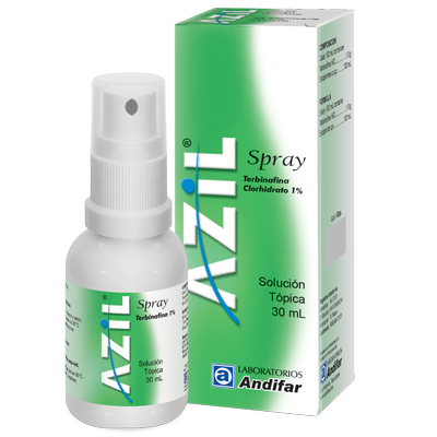 AZIL (terbinafina clorhidrato 1%) *spray 30ml  - FARMACIA NUEVO MILENIO