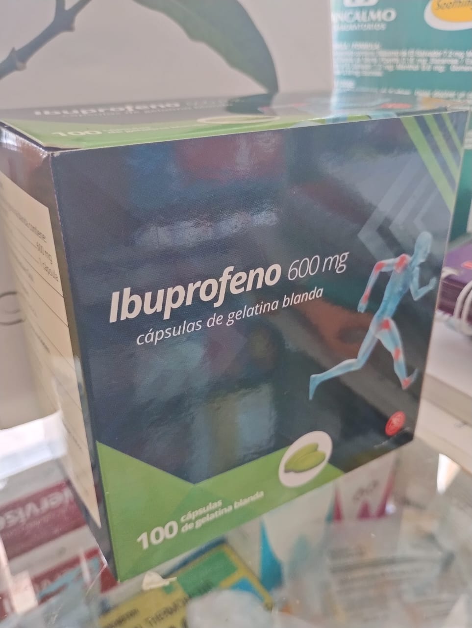 IBUPROFENO 600MG *capsulas de vitamina blanda  - FARMACIA NUEVO MILENIO