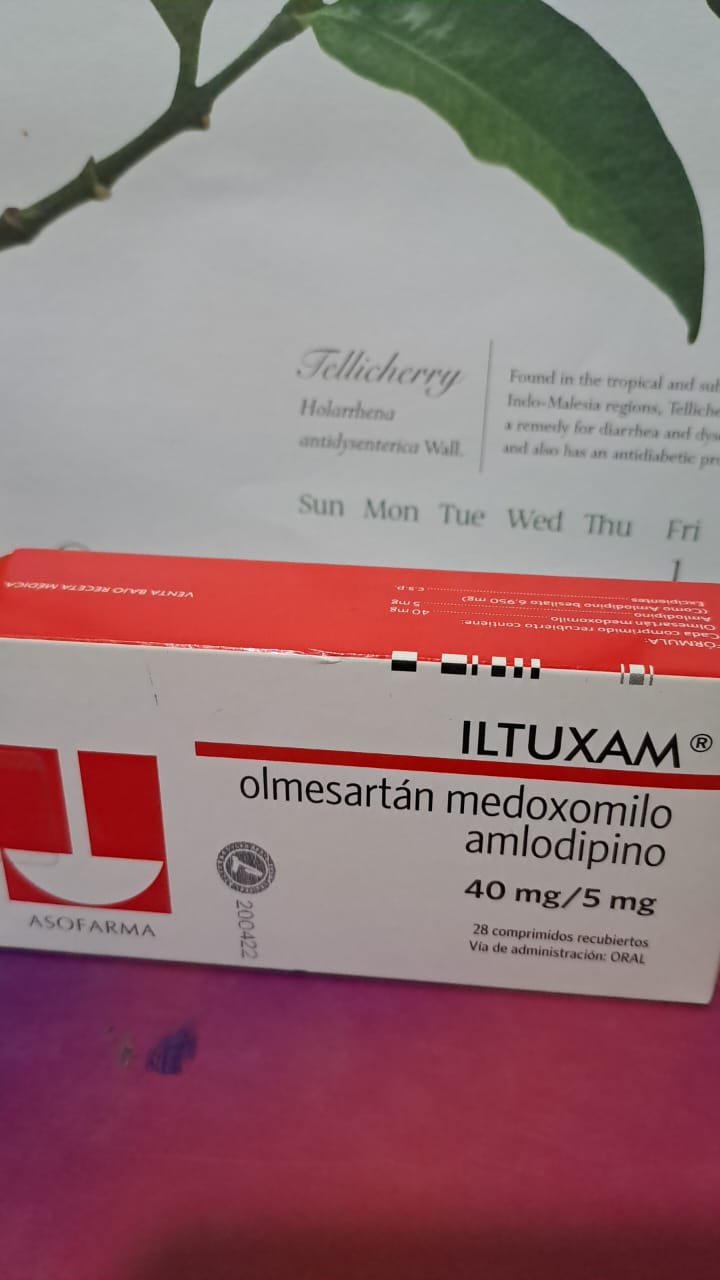 ILTUXAM (Olmesartan Medoxomilo/amlodipino 40mg/5mg) * 28 Comprimidos - FARMACIA NUEVO MILENIO