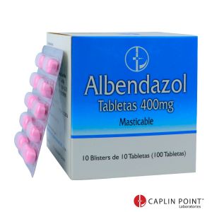 ALBENDAZOL *Tabletas masticables 400mg - FARMACIA NUEVO MILENIO