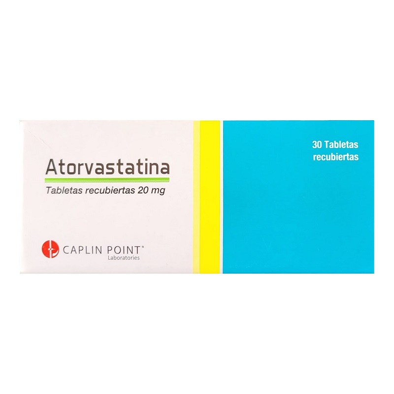 ATORVASTATINA 20MG *30 Tabletas  - FARMACIA NUEVO MILENIO