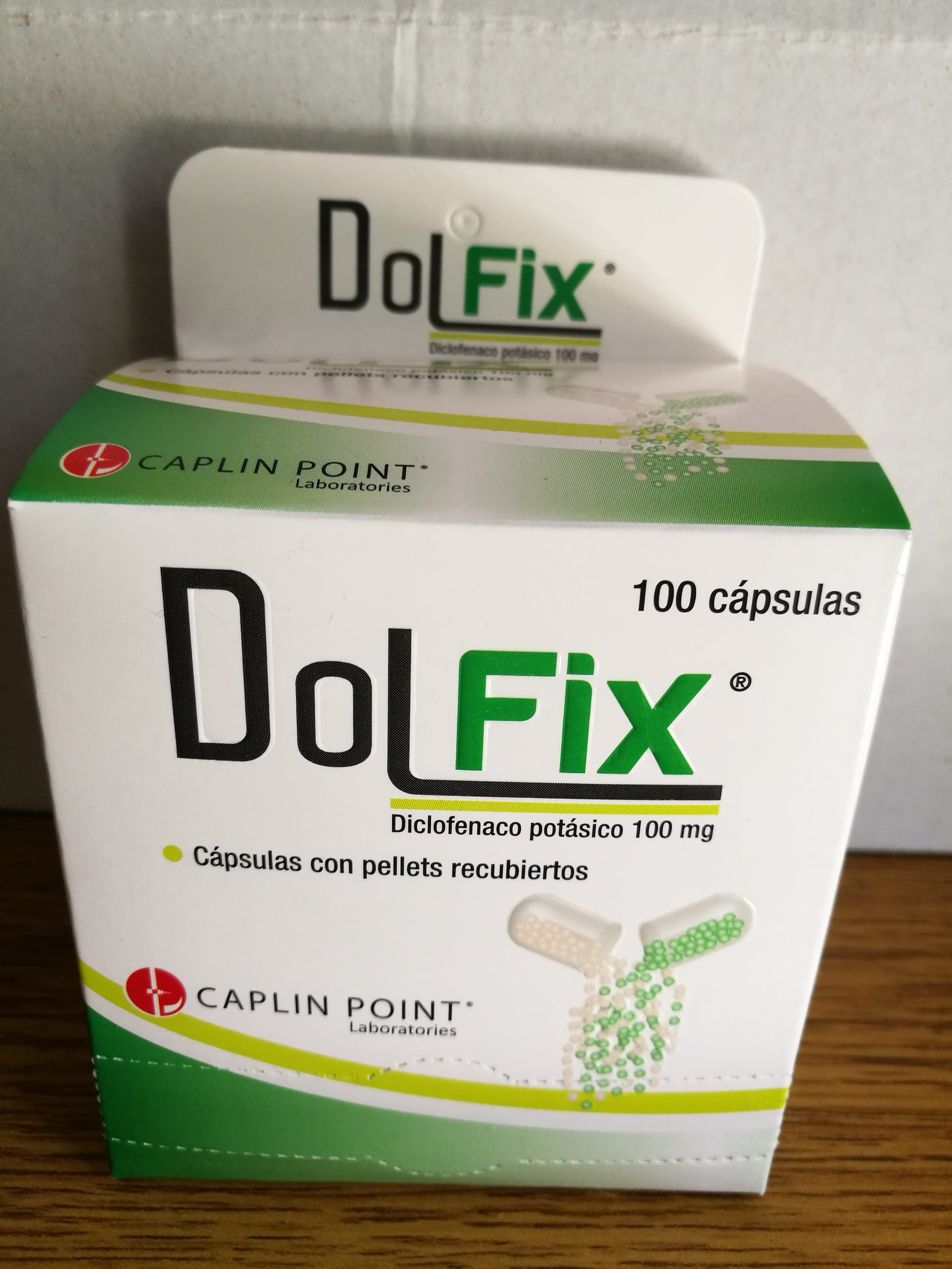 DOLFIX DICLOFENACO POTASICO 100 MG. CAPSULAS CON PELLETS  - FARMACIA NUEVO MILENIO