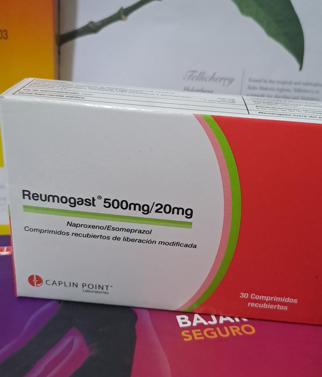 REUMOGAST 500mg/20mg (naproxeno/esomeprazol)  *Comprimidos por unidad - FARMACIA NUEVO MILENIO