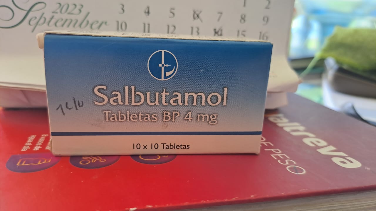 SALBUTAMOL 4mg   *Caja con 100 Tabletas - FARMACIA NUEVO MILENIO