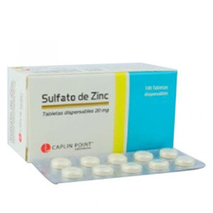 SULFATO DE ZINC 20MG *Blister  - FARMACIA NUEVO MILENIO