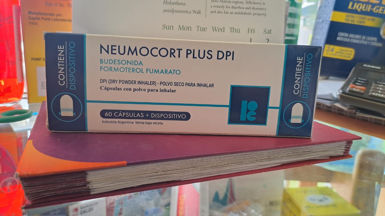 NEUMOCORT PLUS DPI *60 CAPSULAS CON POLVO PARA INHALAR+DISPOSITIVO  - FARMACIA NUEVO MILENIO
