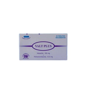 VALT PLUS (valsartan 160mg/hidroclorotiazida 12.5mg) *30 Tabletas  - FARMACIA NUEVO MILENIO
