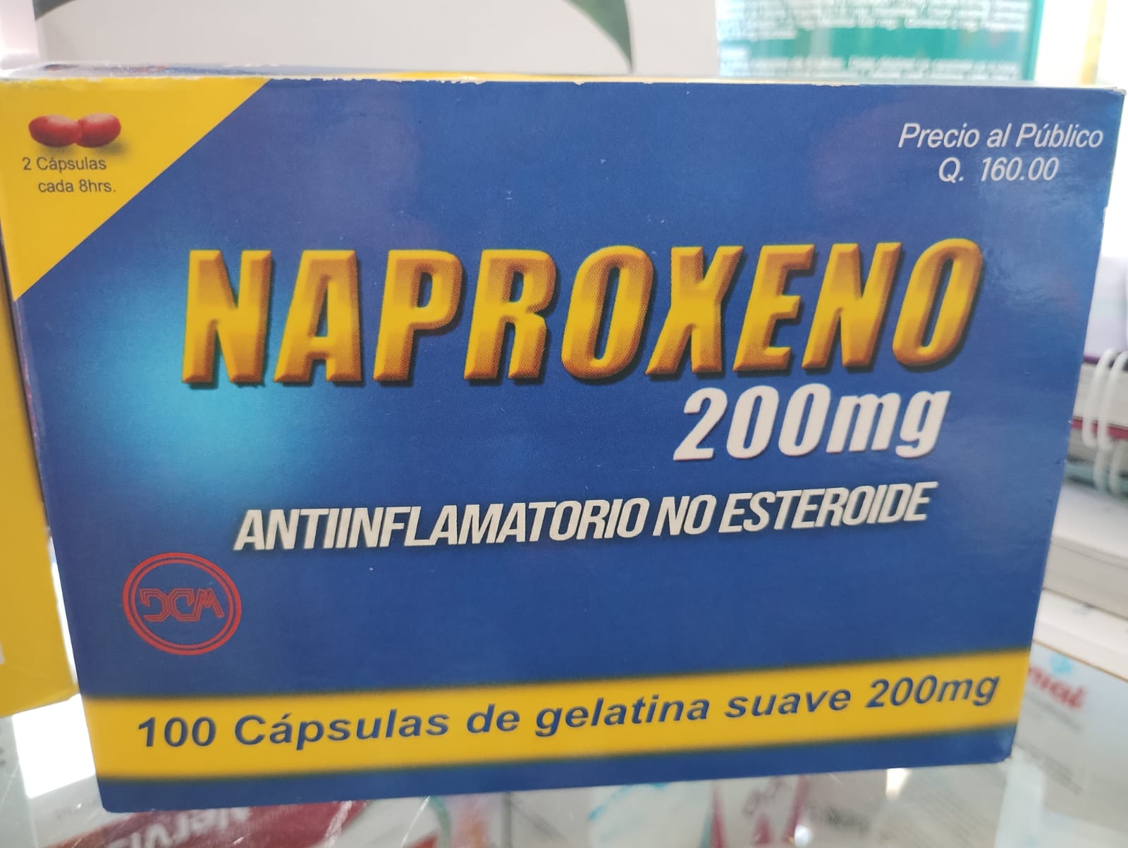 NAPEROXENO 200MG (antiflamatorio) *capsulas de gelatina blanda  - FARMACIA NUEVO MILENIO