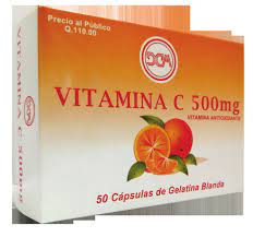 VITAMINA C 500mg (vitamina antioxidante) * Blister Capsulas De Gelatina Blanda  - FARMACIA NUEVO MILENIO