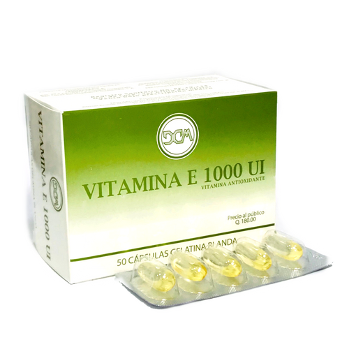 VITAMINA E 1000 UI (vitamina antioxidante) *BLÍSTER de capsulas de gelatina blanda  - FARMACIA NUEVO MILENIO