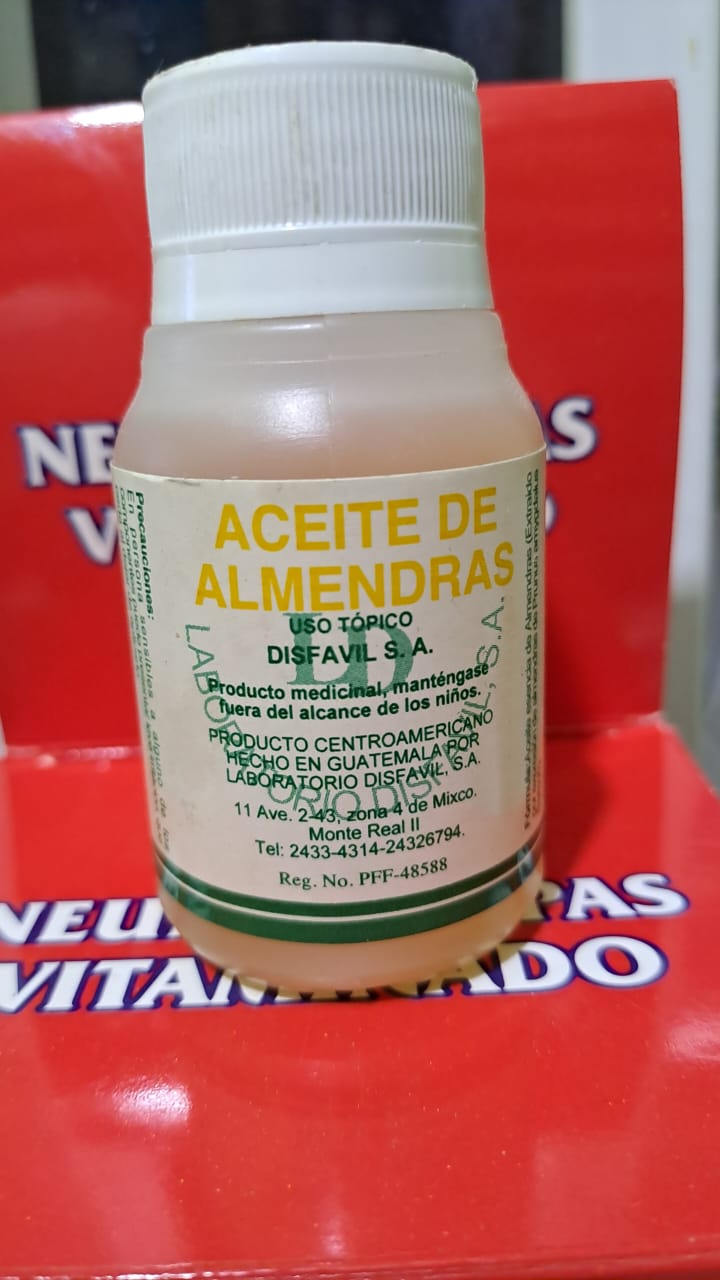 ACEITE DE ALMENDRAS *uso tópico 60ml   - FARMACIA NUEVO MILENIO