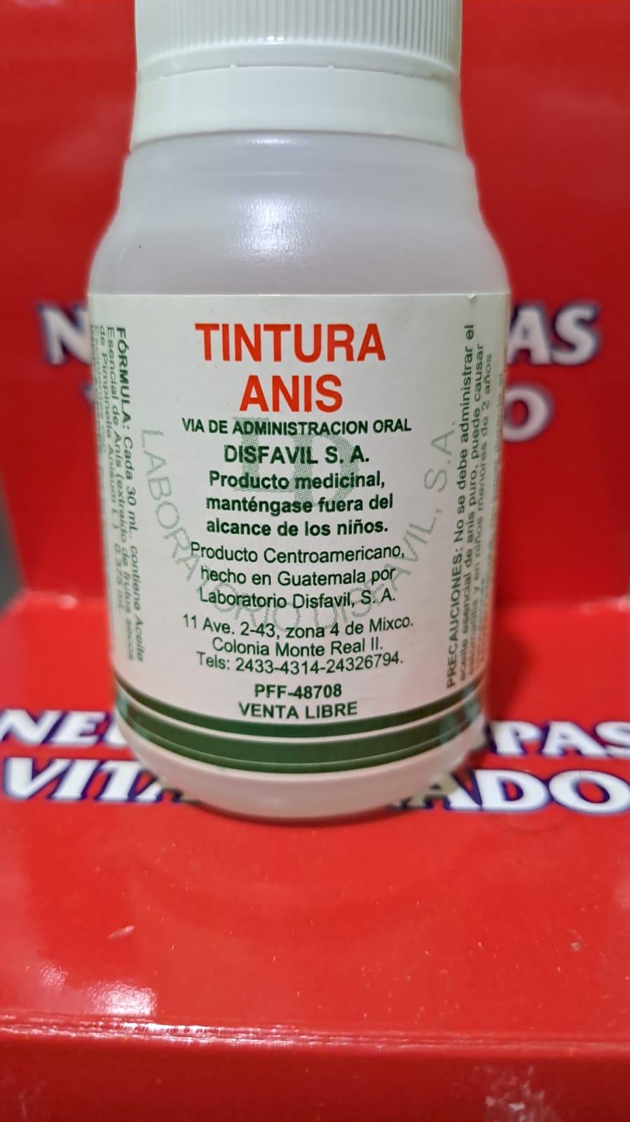 TINTURA ANIS *vía oral 60ml - FARMACIA NUEVO MILENIO