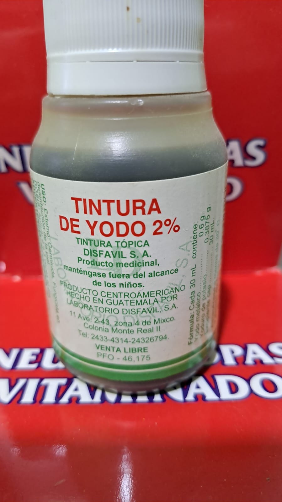 TINTURA DE YODO 2% *tintura tópica  - FARMACIA NUEVO MILENIO