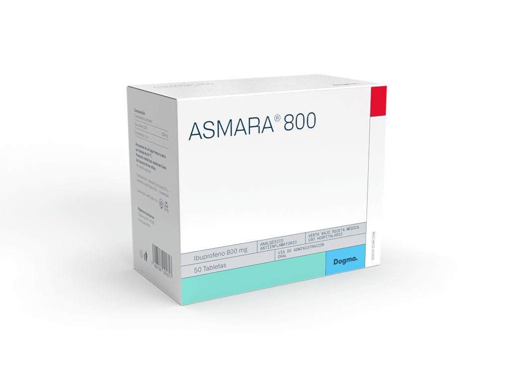 ASMARA 800 (ibuprofeno 800) *tabletas  - FARMACIA NUEVO MILENIO