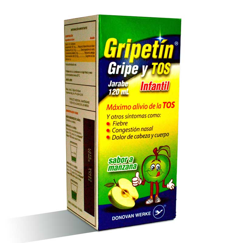 GRIPETÌN GRIPE Y TOS (Infantil) *Jarabe - FARMACIA NUEVO MILENIO