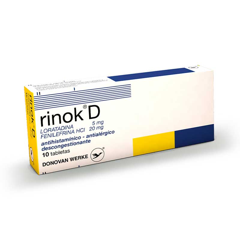 RINOK D   *Caja con 10 Tabletas - FARMACIA NUEVO MILENIO