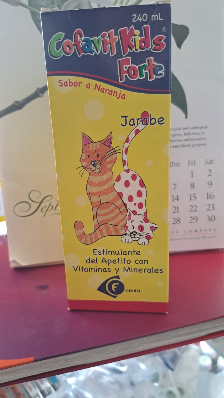 COFAVIT KIDS FORTE (sabor naranja) *jarabe 240ml - FARMACIA NUEVO MILENIO
