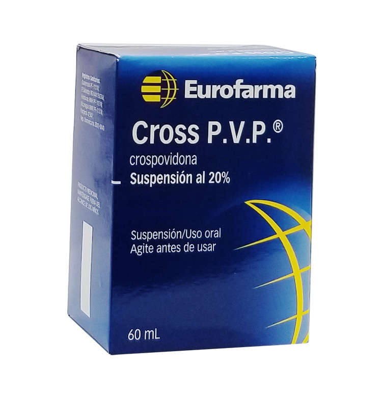 CROSS P.V.P. (crospovidona) *suspension 120ml  - FARMACIA NUEVO MILENIO