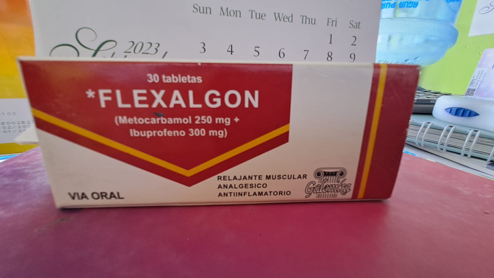 FLEXALGON (Metocarbamol 250mg + Ibuprofeno 300mg) *Blister - FARMACIA NUEVO MILENIO