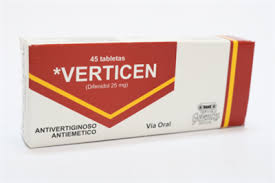 VERTICEN 25MG (difenidol) *TABLETAS - FARMACIA NUEVO MILENIO