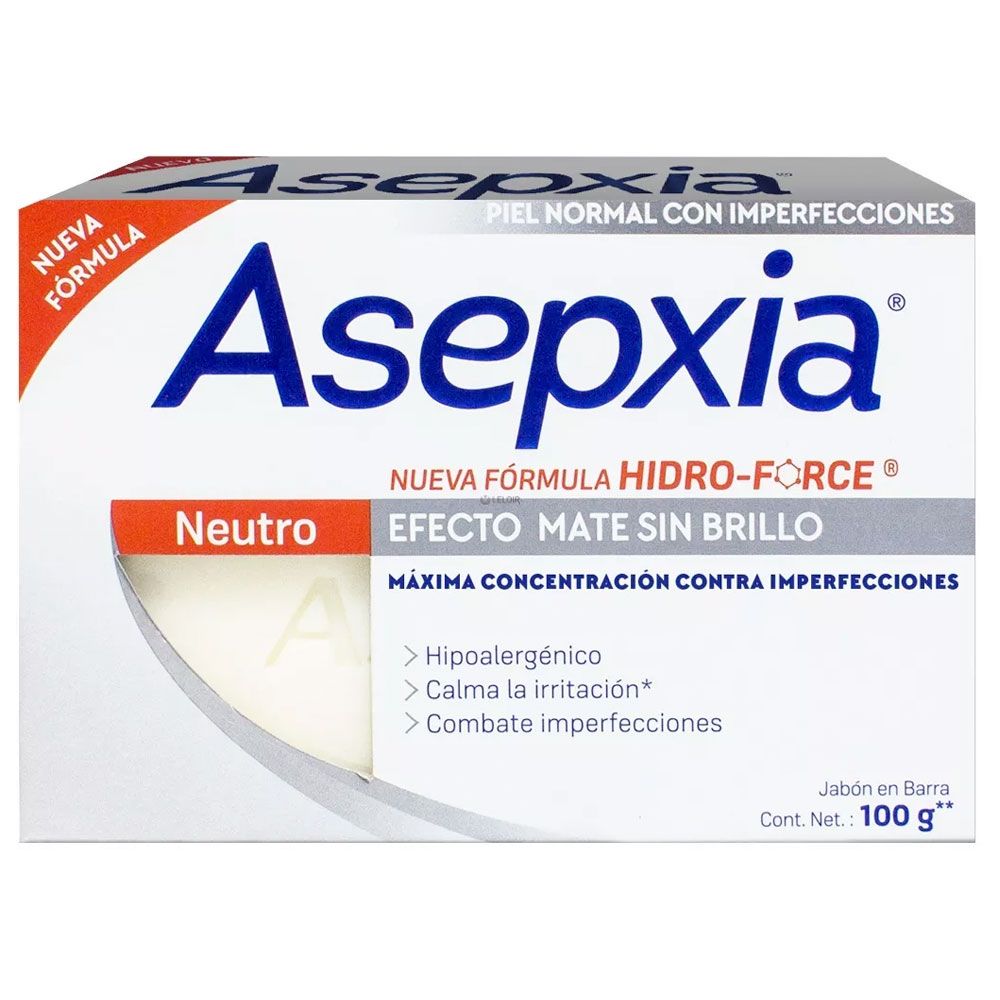 ASEPXIA (neutro efecto mate sin brillo) *jabon en barra  - FARMACIA NUEVO MILENIO