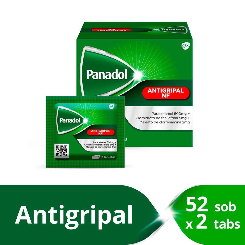 PANADOL ANTIGRIPAL GRIPE NOCHE  *Tabletas - FARMACIA NUEVO MILENIO