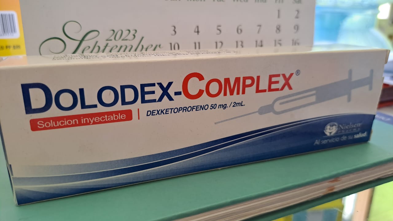 DOLODEX-COMPLEX (Dexketoprofeno 50mg/2ml) *Inyectable  - FARMACIA NUEVO MILENIO