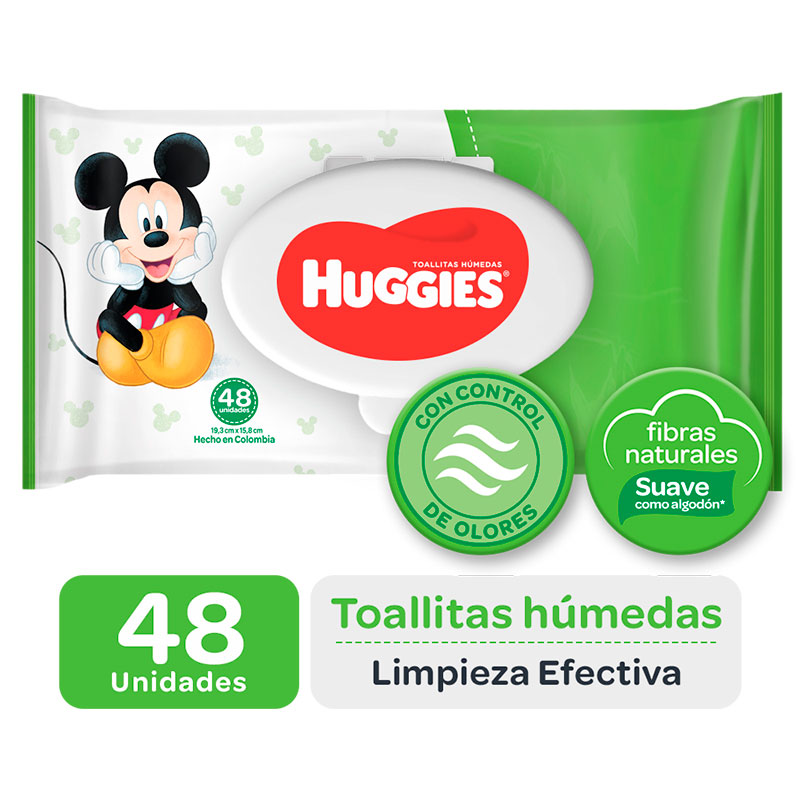 TOALLITAS HUMEDAS HUGGIES  *48 Unidades - FARMACIA NUEVO MILENIO