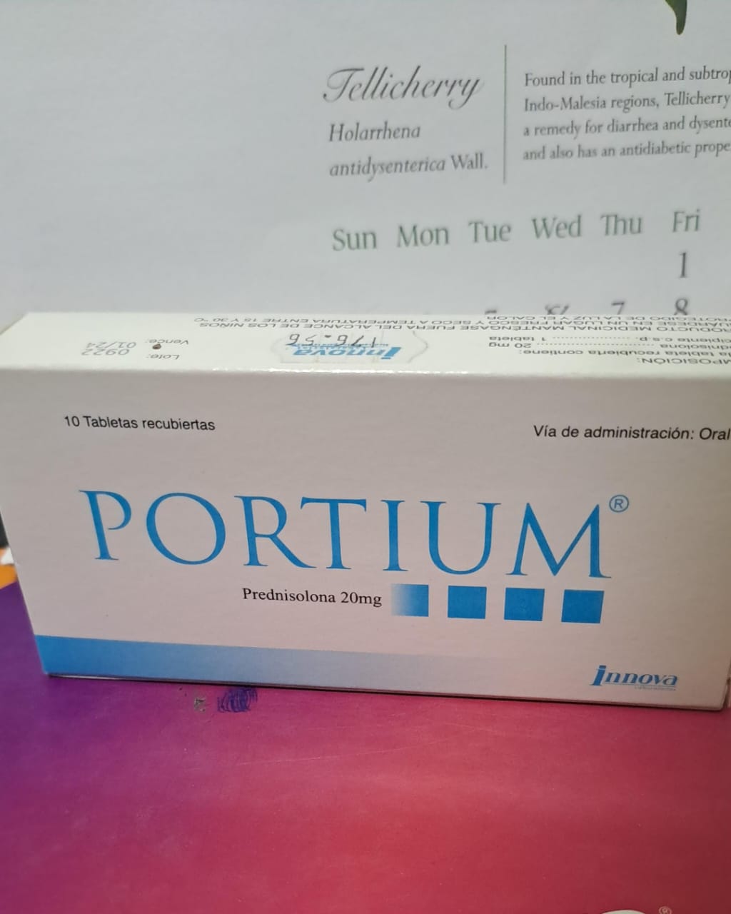 PORTIUM  (Prednisolona 20mg)  *Tabletas - FARMACIA NUEVO MILENIO