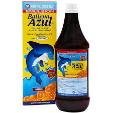 BALLENA AZUL (aceite de higado de bacalao y flour) *jarabe 200ml  - FARMACIA NUEVO MILENIO