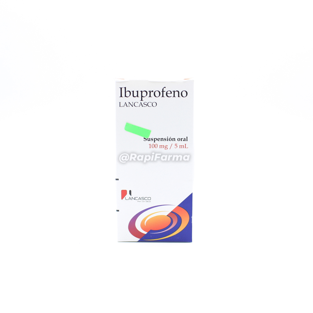 IBUPROFENO 100mg/5ml *jarabe 60ml - FARMACIA NUEVO MILENIO