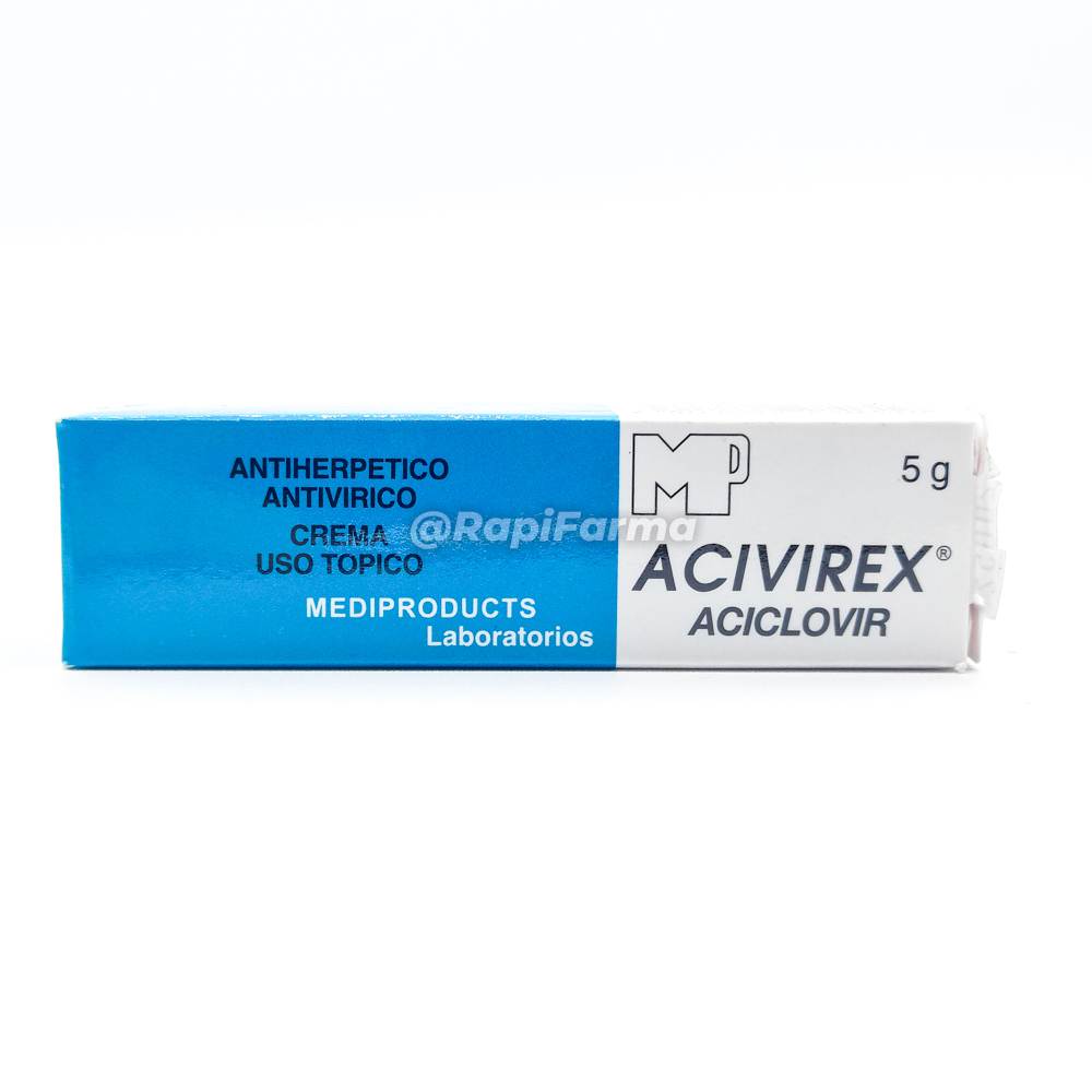 ACIVIREX 5% (aciclovir) *crema uso tópico 5g - FARMACIA NUEVO MILENIO