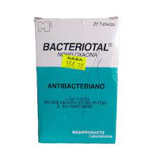 BACTERIOTAL 400MG (norfloxacina) *tabletas  - FARMACIA NUEVO MILENIO