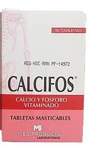 CALCIFOS (calcio y fosforo vitaminado) *tabaletas masticables  - FARMACIA NUEVO MILENIO