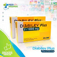 DIABILEV PLUS 2/1000MG *caja de 30 Tabletas - FARMACIA NUEVO MILENIO