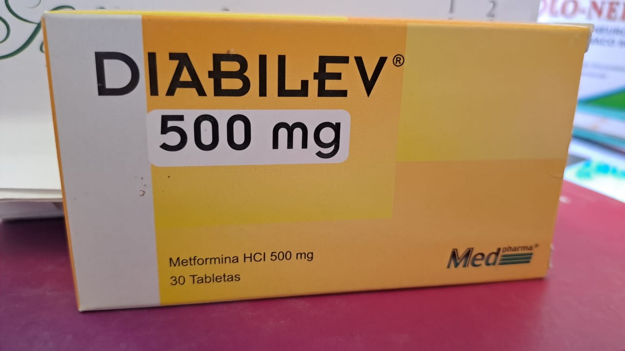 DIABILEV PLUS 500MG *caja de 30 Tabletas - FARMACIA NUEVO MILENIO