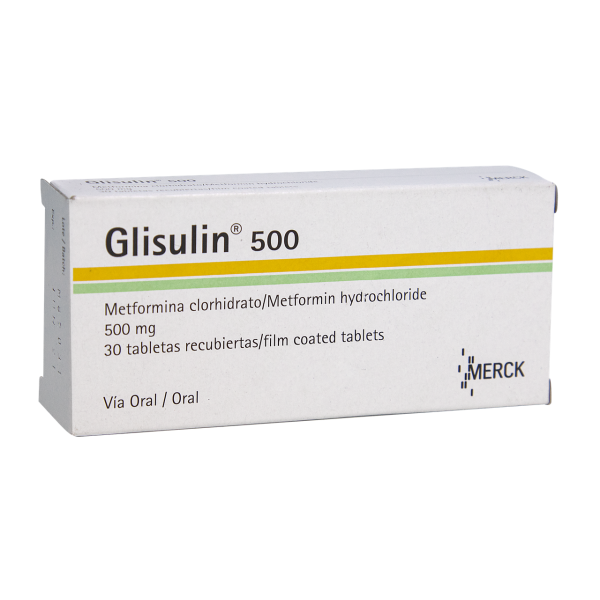 GLISULIN 500MG *30 Tabletas - FARMACIA NUEVO MILENIO