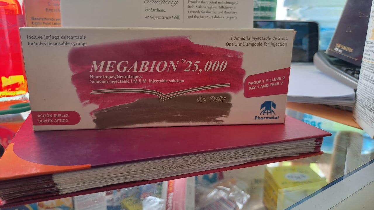 MEGABION 25,000  SOLUCION INYECTABLE - FARMACIA NUEVO MILENIO