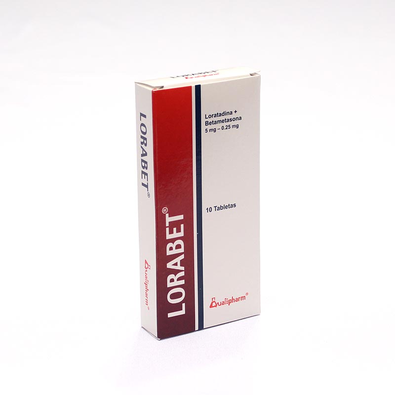 LORABET 5MG-0.25 (Loratadina+Betametazona) *Tabletas - FARMACIA NUEVO MILENIO