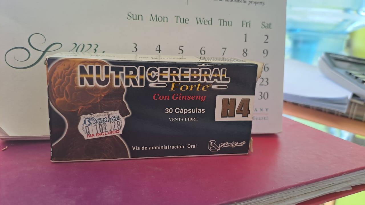 NUTRICEREBRAL FORTE CON GINSENG *30 CAPSULAS - FARMACIA NUEVO MILENIO