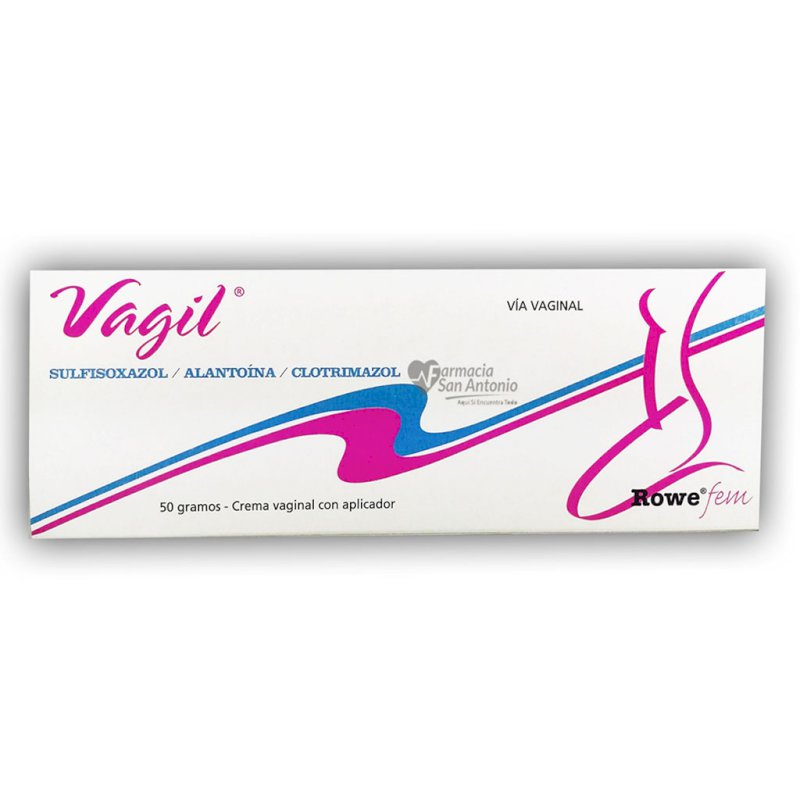 VAGIL (sulfisoxazol/alantoina/clotrimazol) * 50g crema vaginal  - FARMACIA NUEVO MILENIO