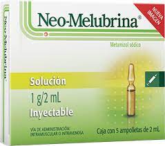 NEO-MELUBRINA 50MG/ML (metamisol sodico/dipirona) *ampolla  - FARMACIA NUEVO MILENIO