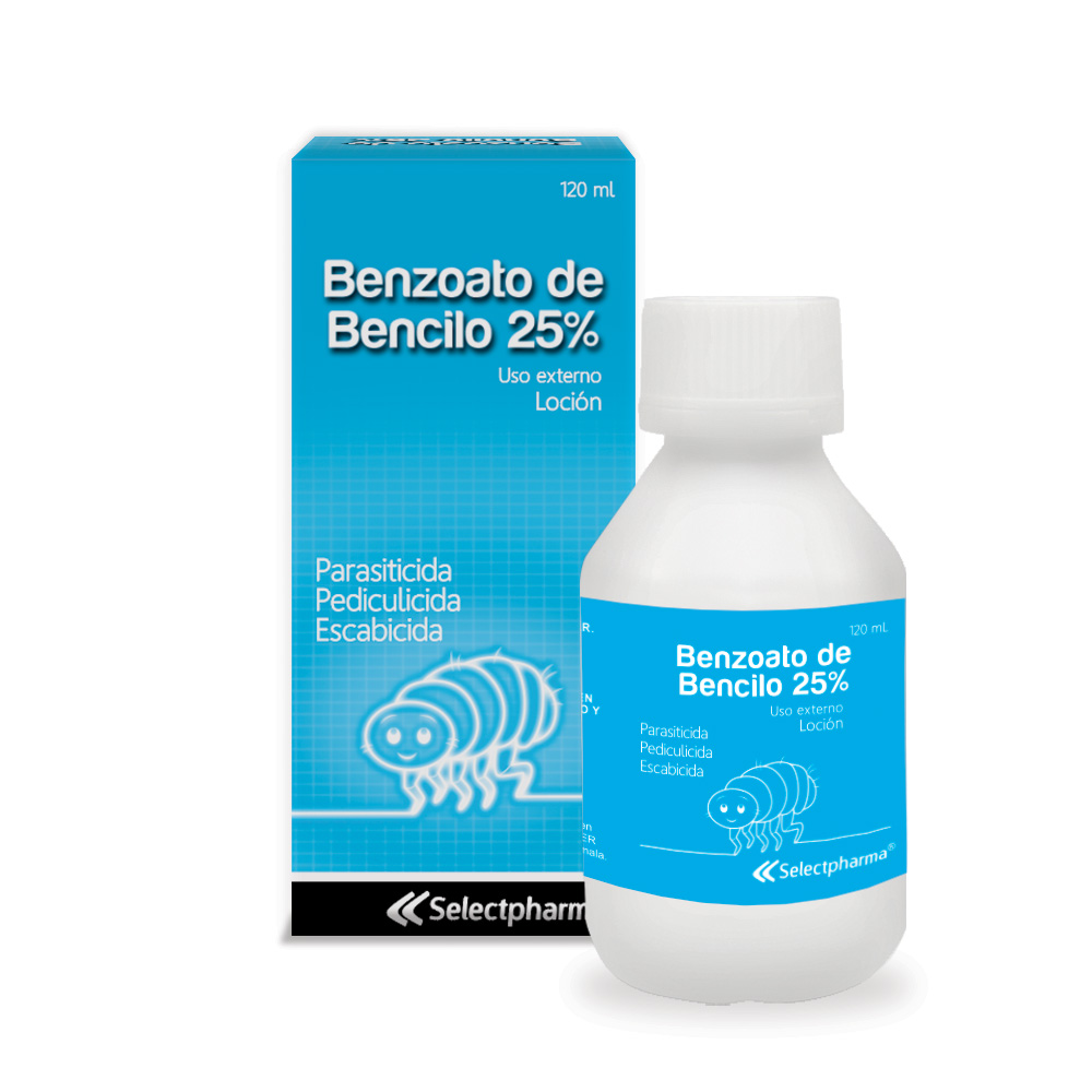 BENZOATO DE BENCILO SELECTPHARMA 120ML  25% LOCION SOLUCIÓN TÓPICA - FARMACIA NUEVO MILENIO