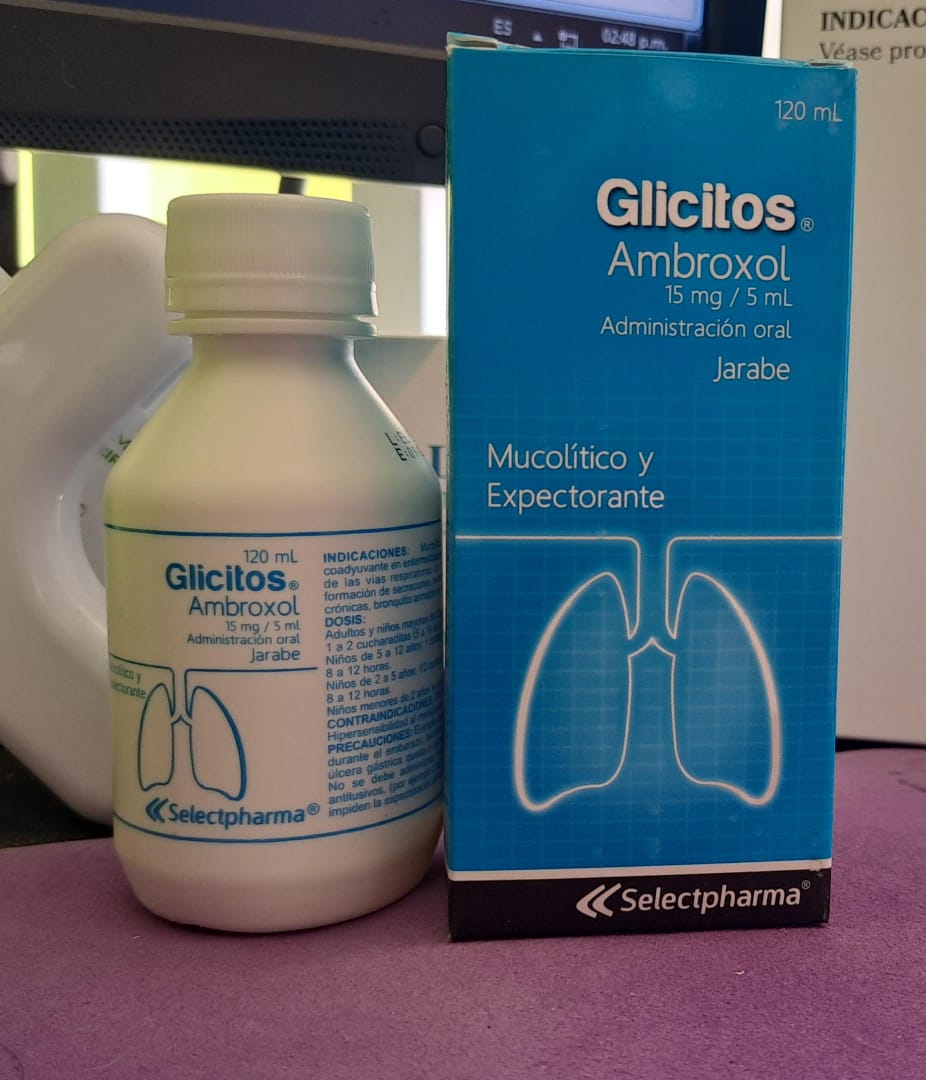 GLICITOS  (Ambroxol 15mg/5ml)  *Jarabe - FARMACIA NUEVO MILENIO