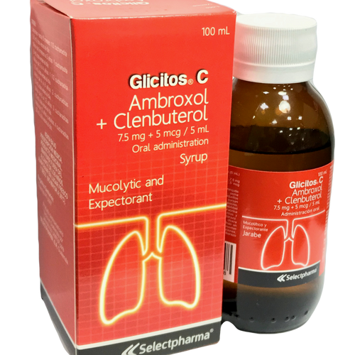 GLICITOS C  (Ambroxol/Clenbuterol 7.5mg/5mcg)  *Jarabe - FARMACIA NUEVO MILENIO