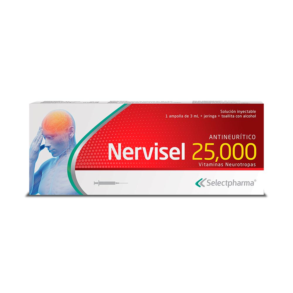 NERVISEL 25,000 SOLUCIÒN INYECTABLE - FARMACIA NUEVO MILENIO